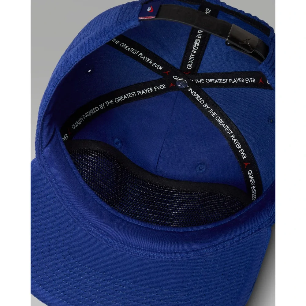Jordan Pro Unstructured Cap Corduroy Hat Deep Royal Size S/M IB3937-485